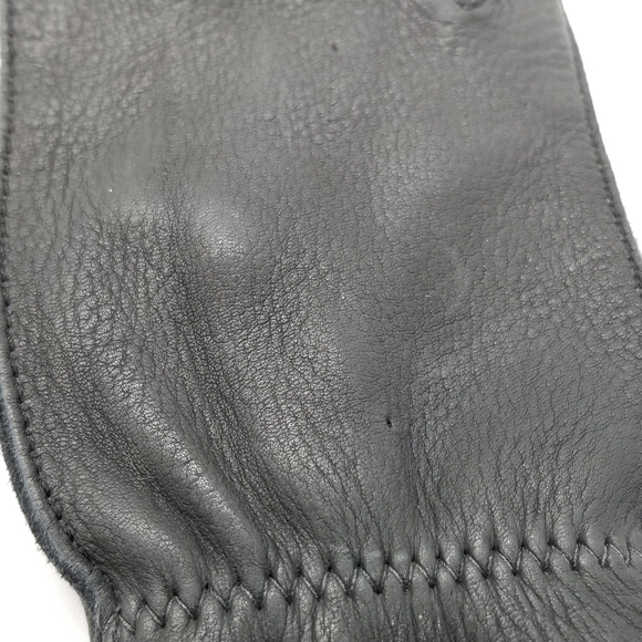 dark gray deer skin gloves size 7 - Picture 4 of 7